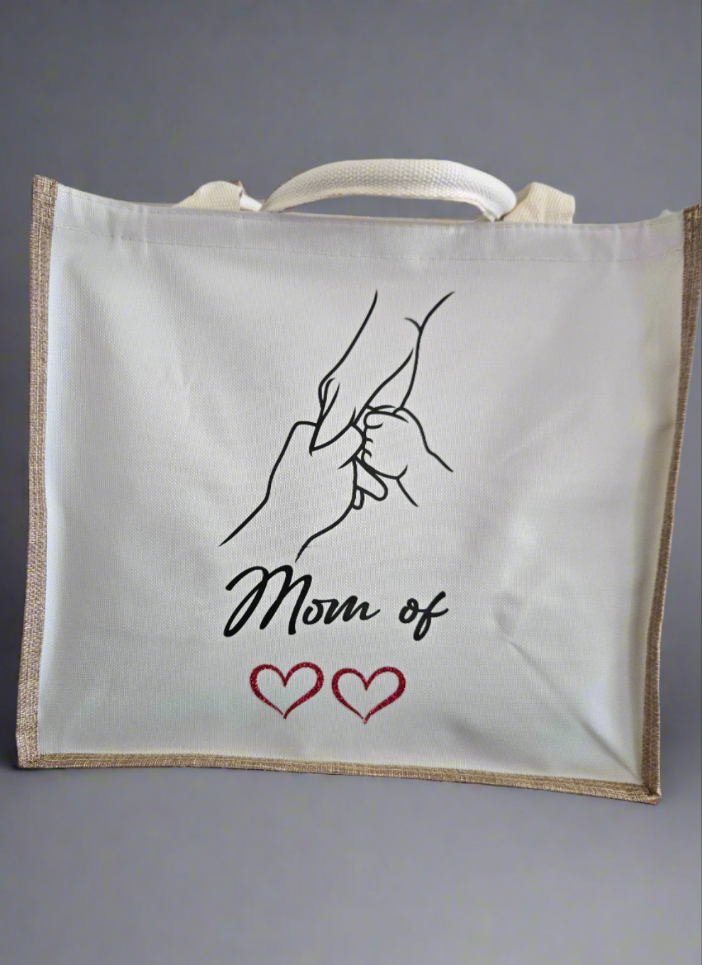 Sac en toile de jute personnalisé