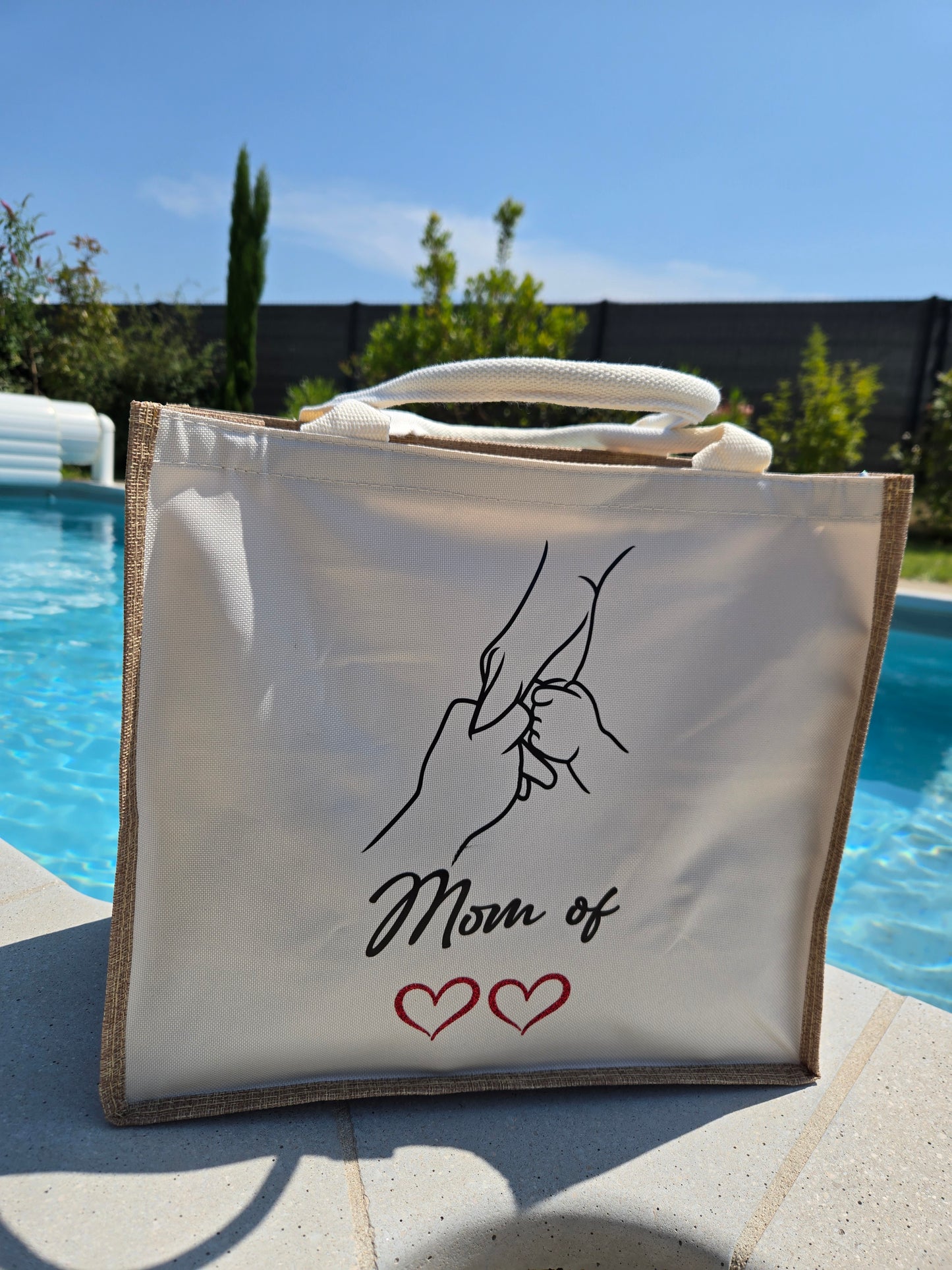 Sac en toile de jute personnalisé