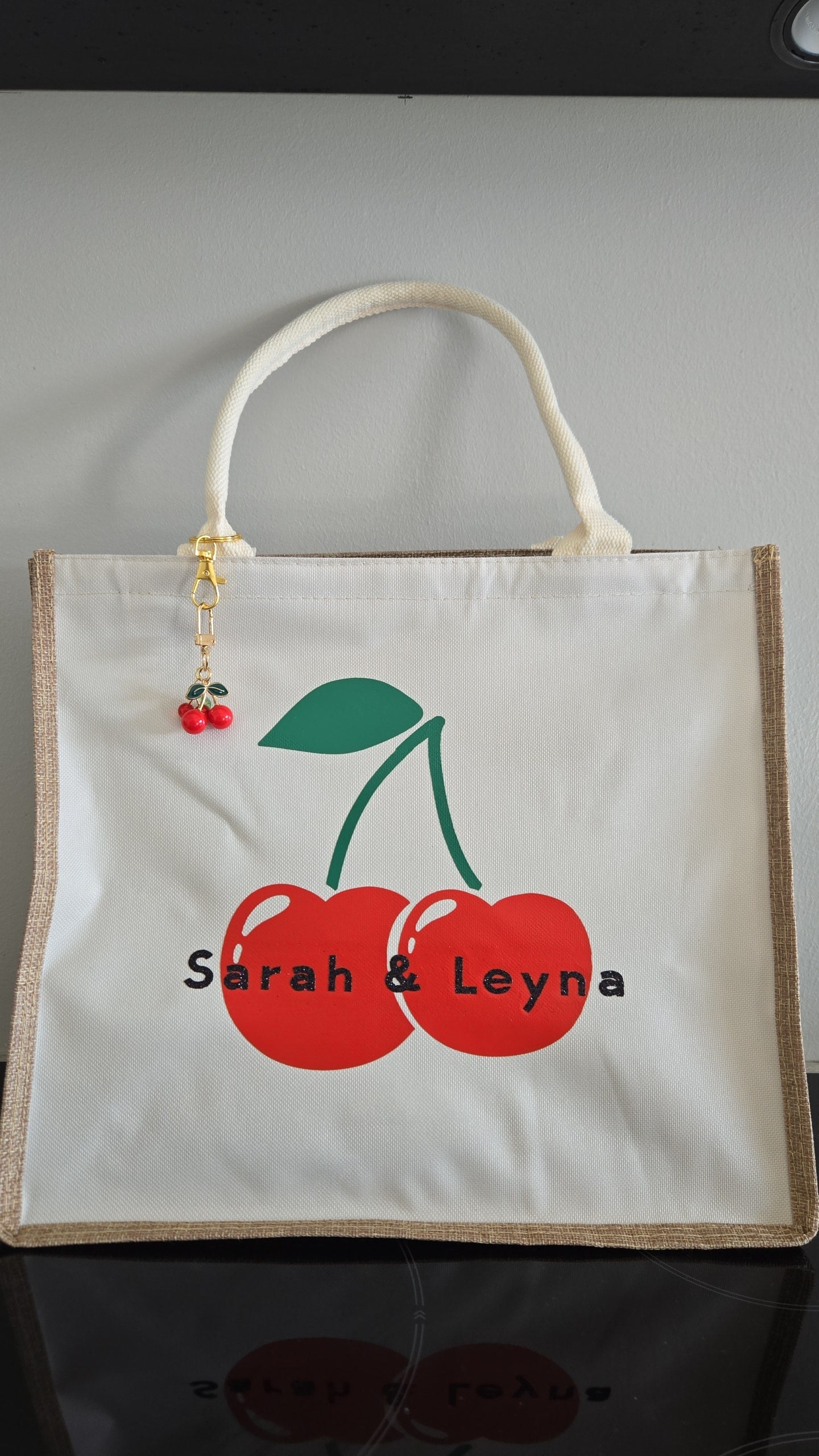 Sac en toile de jute personnalisé