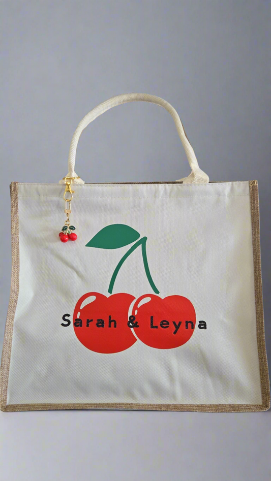 Sac en toile de jute personnalisé